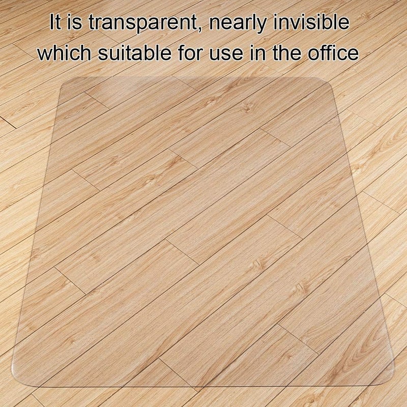 Vicwe Office Chair mat for Hardwood Floor, 30 x 48 inches Fully Transparent Desk Hard Floor Chair Mat Protector, Easy Glide, Flat Without Curling - Image 5